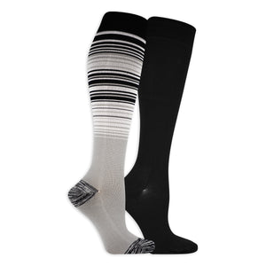 Dr. Scholl's Women's Mild Graduated Compression Knee High Socks 2 Pair Pack