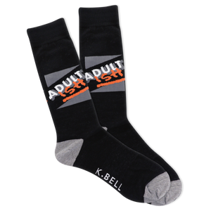 K.Bell Men's Adultish Crew Socks