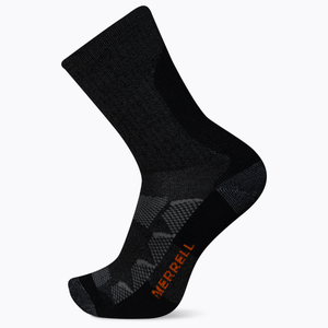 Merrell MOAB Midweight and Breathable Hiking Crew Sock with Blister Protection and Sustainable Coolmax Fast Dry Moisture Wicking