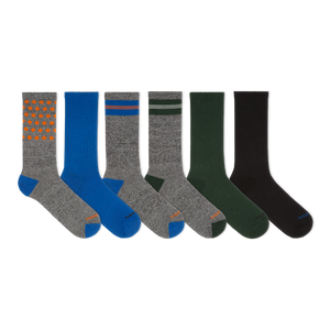 Merrell Kids Hybrid Hike Crew Socks 6 Pair
