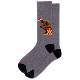 HOTSOX Men's Santa Thinker Crew Socks thumbnail