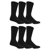 Dr. Scholl's Men's Diabetes & Circulatory Crew Socks 6 Pair Pack - Non-Binding, Cushioned Comfort
