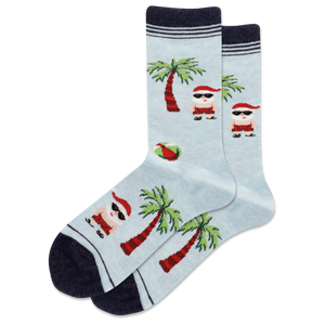 HOTSOX Kid's Summer Santa Crew Socks