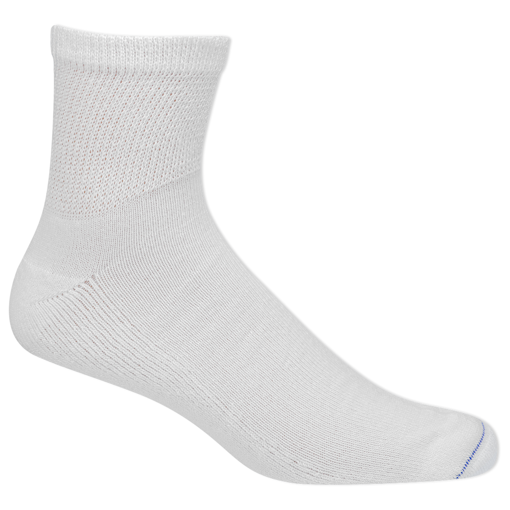 White Dr. Scholl's quarter socks.