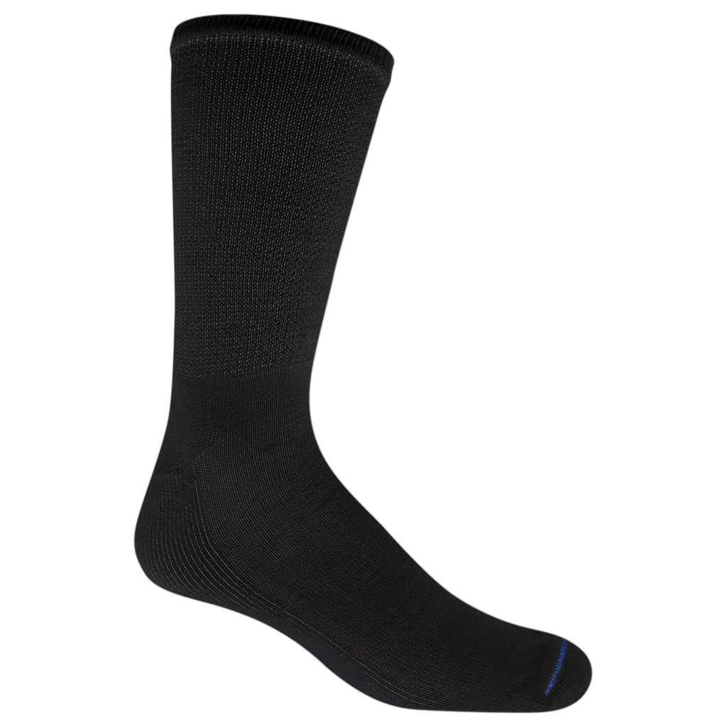 Black Dr. Scholl's crew socks.