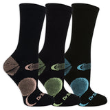 Dr. Scholl’s Women’s Performance Crew Socks 3 Pair Pack - Arch Support, Cushioned Comfort