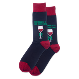 HOTSOX Men's Dreaming Of A Wine Xmas Crew Socks