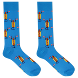 HOTSOX Men's Fourth of July Hot Dog Crew Socks thumbnail