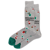 HOTSOX Men's Holiday Spirits Crew Socks