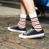 HOTSOX Men's Barber Shop Crew Socks 3 Pair Pack thumbnail