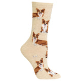 HOTSOX Women's Corgi Crew Socks thumbnail