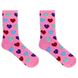 HOTSOX Women's Heart Candy Crew Socks