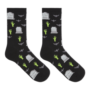 HOTSOX Women's Gravestones Crew Socks