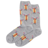 HOTSOX Women's Fourth Of July Hot Dog Crew Socks