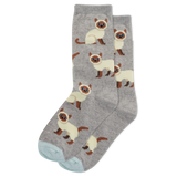 HOTSOX Kid's Siamese Cat Crew Socks thumbnail