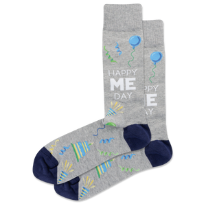 HOTSOX Men's Happy Me Day Crew Socks