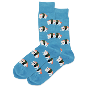 HOTSOX Men's Sushi Cat Crew Sock