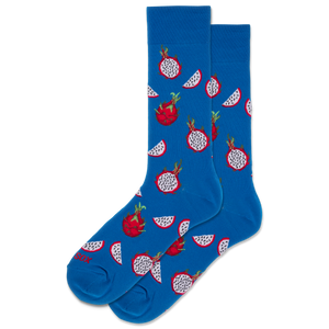 HOTSOX Men's Dragon Fruit Crew Socks