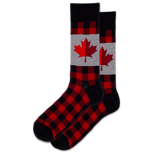 HOTSOX Men's Maple Leaf Crew Socks