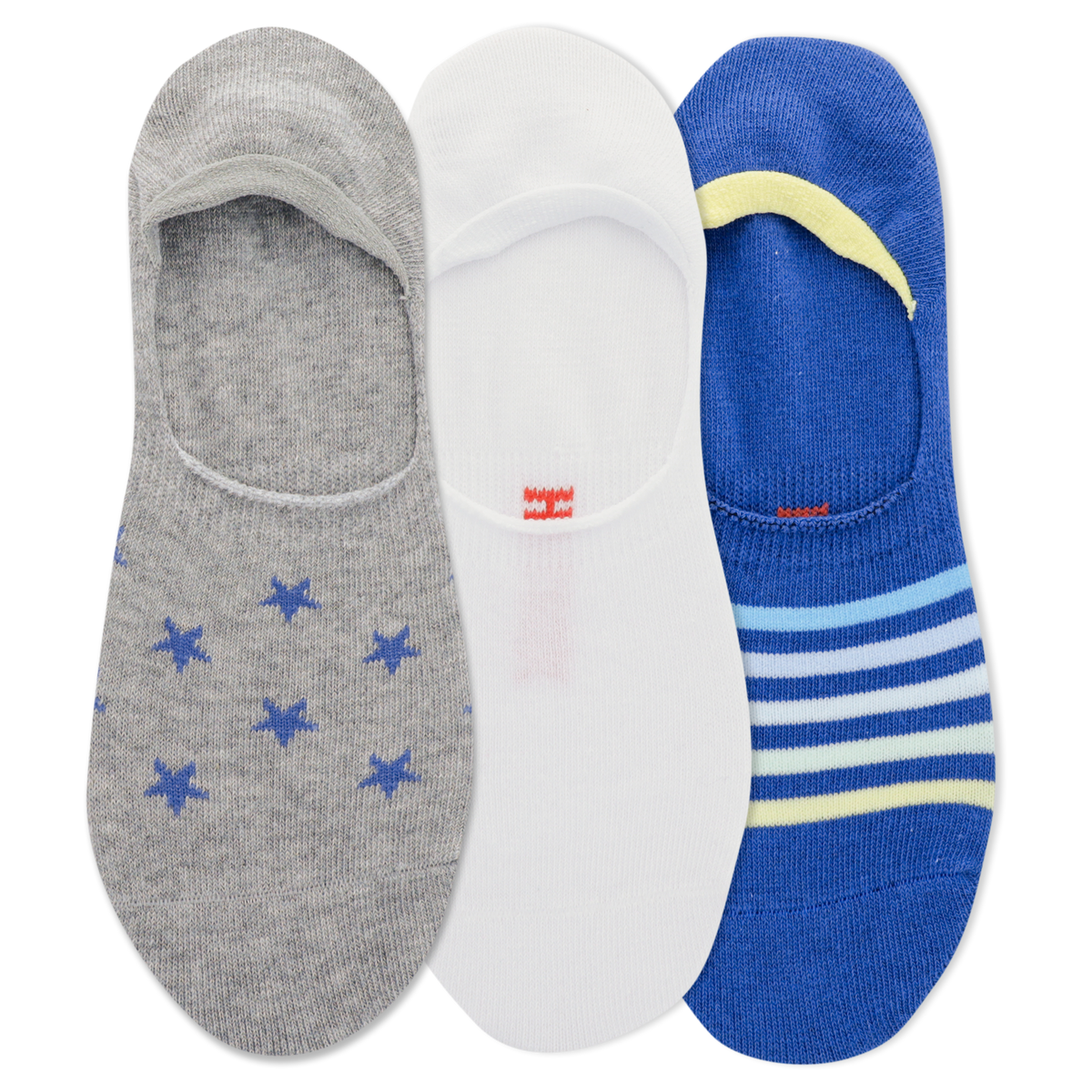 Men's Stars & Stripes Foot Liner Socks 3-Pack