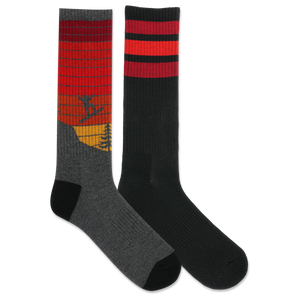 HOTSOX Men's Snowboarder Crew Sock 2 Pair Pack