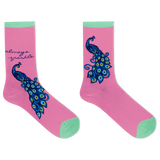 HOTSOX Women's Peacock Crew Socks thumbnail