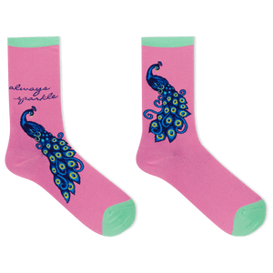 HOTSOX Women's Peacock Crew Socks