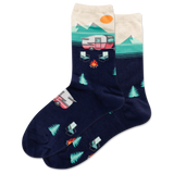 HOTSOX Women's Camper Scene Crew Socks