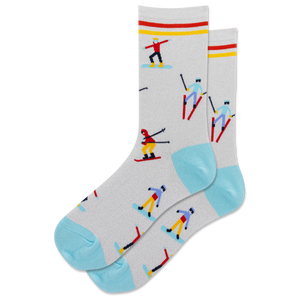 HOTSOX Women's Metallic Skiers Crew Sock