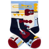 HOTSOX Women's Music Retro Crew Socks