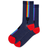 HOTSOX Women's Rainbow Brush Crew Socks