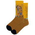 Socks with artistic design on a white background