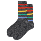 HOTSOX Women's Multi Stripe Boot Crew Socks