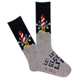 K.Bell Men's American Made Let's Get Lit Crew Socks thumbnail