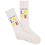 K.Bell Men's Starts With Love Active Crew Sock