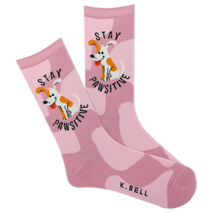 K.Bell Women's Stay Pawsitive Crew Sock