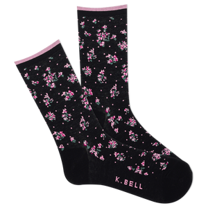 K.Bell Women's Ditsy Floral Crew Sock