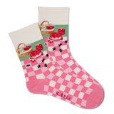 K.Bell Women's Strawberry Picnic Crew Sock