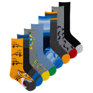 K.Bell Kid's Animals Crew Sock 8 Pack