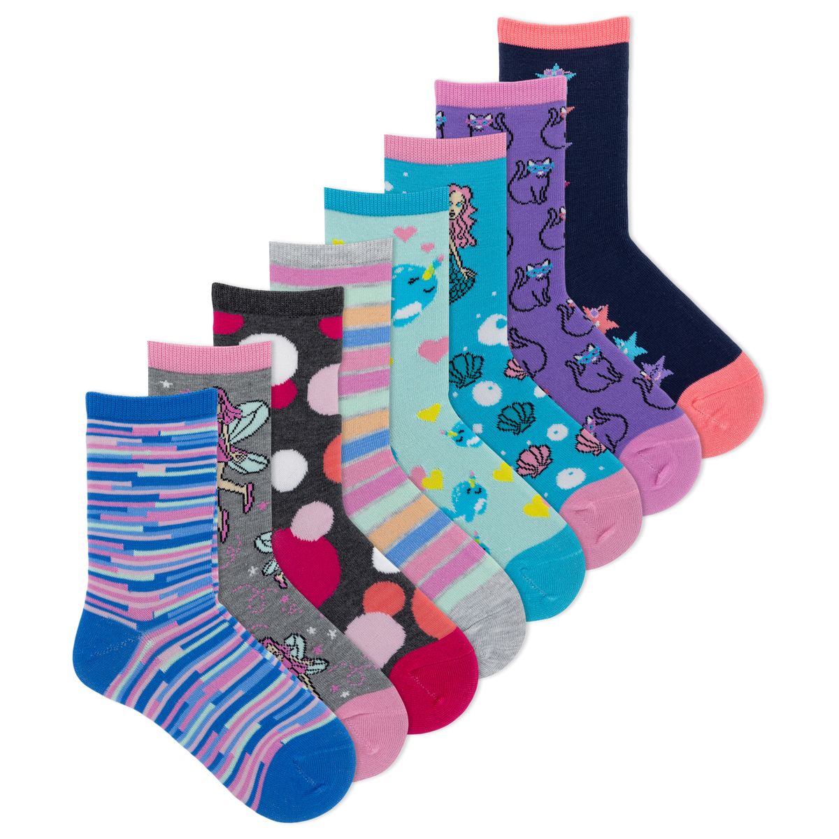 K. Bell Socks Bell Kids' Wide Mouth 1 Pack Crew Sock, Turquoise,  Small-Medium : : Clothing, Shoes & Accessories