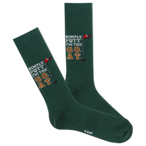 K.Bell Men's Simply Putt Crew Sock