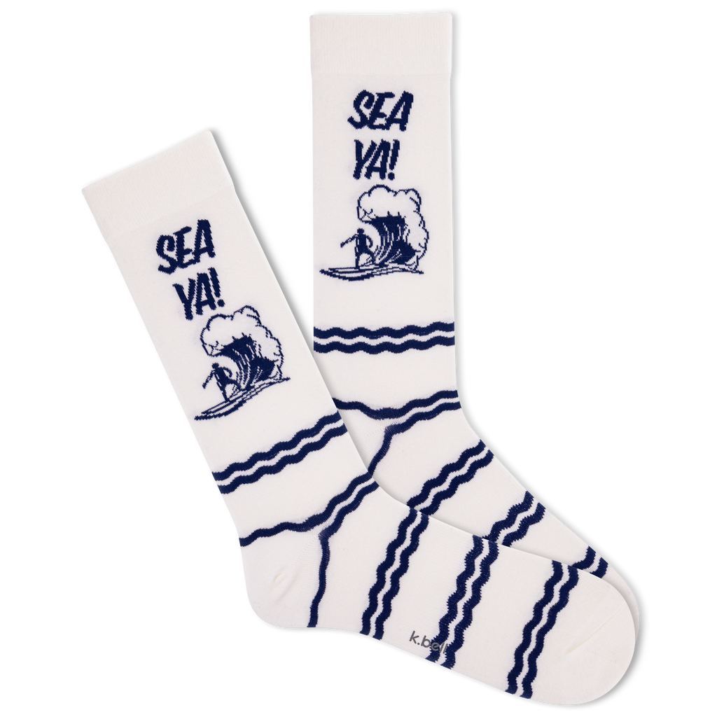 K.Bell Men's Sea Ya Crew Sock