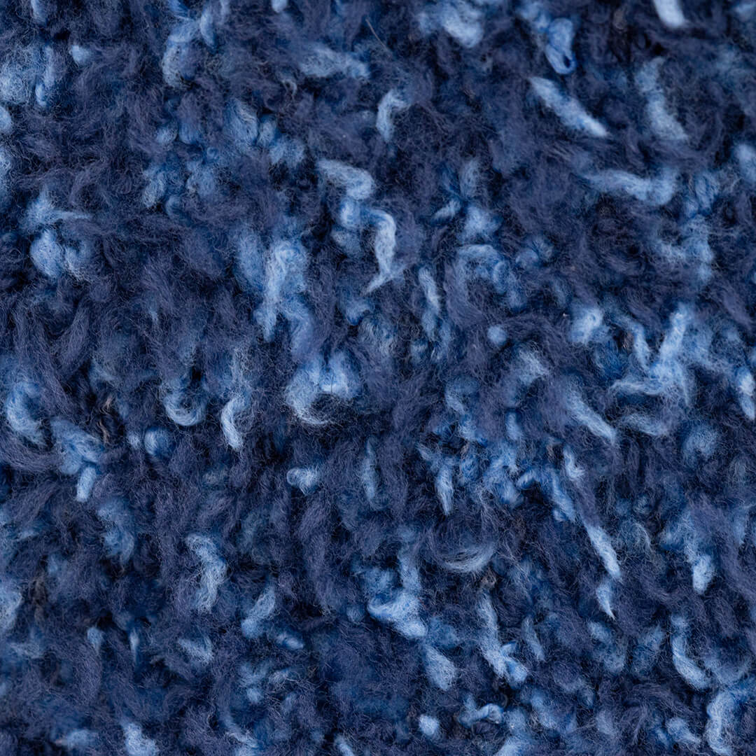 Close-up of blue textured fabric