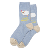 HOTSOX Women's Fuzzy Sheep Walking Crew Socks