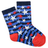 K.Bell Kid's American Made Stars & Stripes Crew Sock