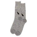 Gray Heather HOTSOX Men's Dalmatians Crew Socks