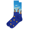 Turquoise HOTSOX Men's Pelicans Crew Sock