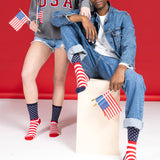 HOTSOX Men's Classic Stripes Crew Socks - Made in the U.S.A thumbnail