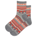 Gray HOTSOX Women's Mushroom Jaquard Anklet