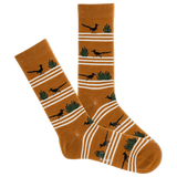 K.Bell Men's Road Runner Stripe Crew Sock